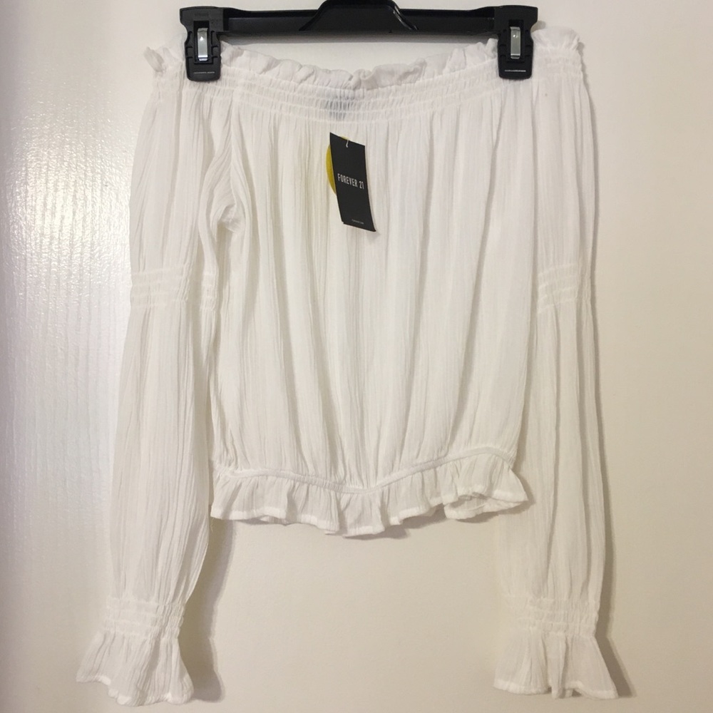 White Off the Shoulder Top